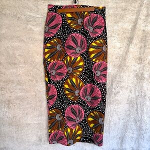 Handmade Colorful Maxi - Circles and Leaves